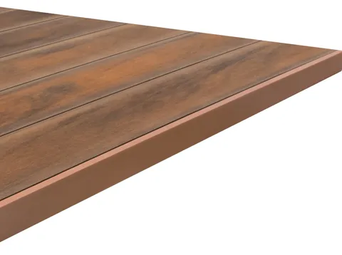 Profil de finition 46 mm — terrasse composite CDECK, coloris American Walnut