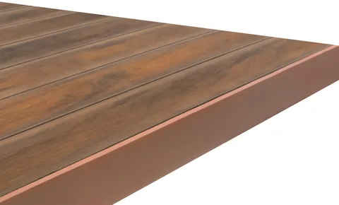 Profil de finition 92 mm — terrasse composite CDECK, coloris American Walnut