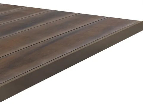 Profil de finition 46 mm — terrasse composite CDECK, coloris Dark Walnut