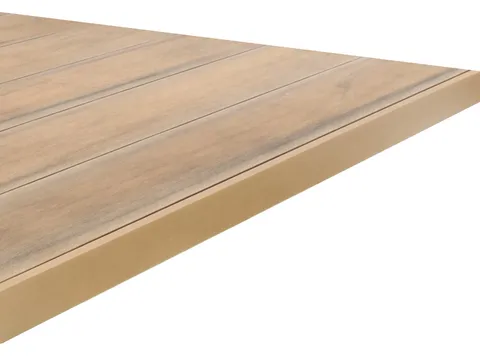 Profil de finition 46 mm — terrasse composite CDECK, coloris Natural Beech