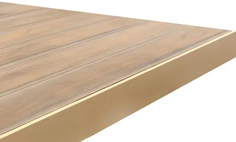 Profil de finition 92 mm — terrasse composite CDECK, coloris Natural Beech