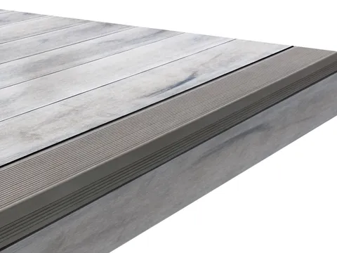 Nez de marche — terrasse composite CDECK, coloris Nordic Oak