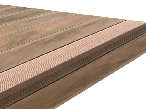 Nez de marche — terrasse composite CDECK, coloris Soft Oak