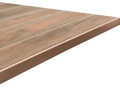 Profil de finition 46 mm — terrasse composite CDECK, coloris Soft Oak