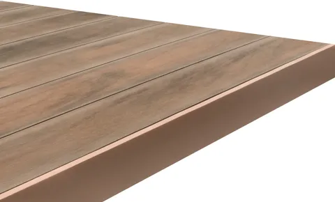 Profil de finition 92 mm — terrasse composite CDECK, coloris Soft Oak