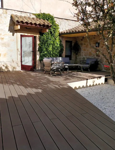 Terrasse composite CDECK — Jardin & abords, coloris Chocolat