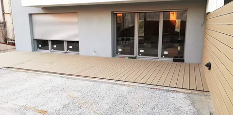 Terrasse composite CDECK — Balcon & petits espaces, coloris Beige Hêtre