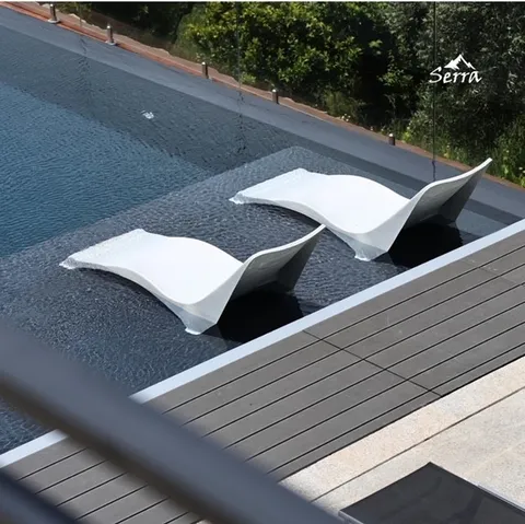 Terrasse composite CDECK — Tour de piscine, coloris Noir