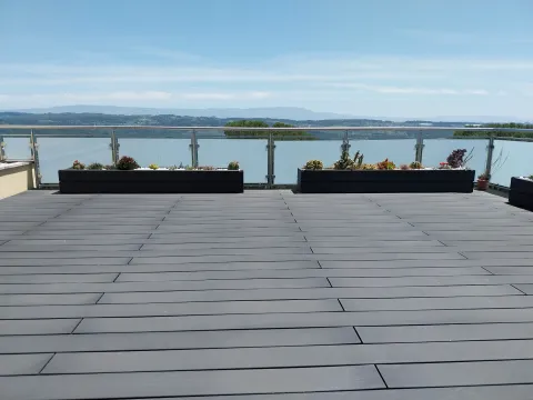 Terrasse composite CDECK — Balcon & petits espaces, coloris Noir