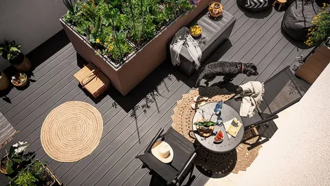 Terrasse composite CDECK — Balcon & petits espaces, coloris Noir