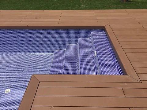 Terrasse composite CDECK — Finitions & accessoires, coloris Bois Rouge