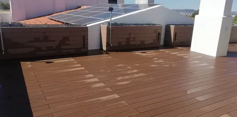 Terrasse composite CDECK — Balcon & petits espaces, coloris Bois Rouge