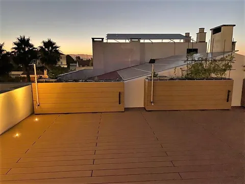 Terrasse composite CDECK — Balcon & petits espaces, coloris Bois Rouge
