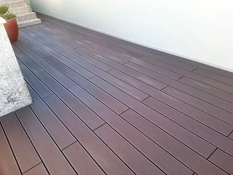 Terrasse composite CDECK — Balcon & petits espaces, coloris Bois Rouge