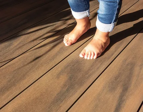 Terrasse composite CDECK — Jardin & abords, coloris Soft Oak