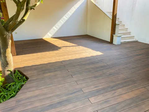 Terrasse composite CDECK — Jardin & abords, coloris American Walnut