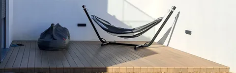 Tarima composite CDECK — Jardín y alrededores, color Natural Beech