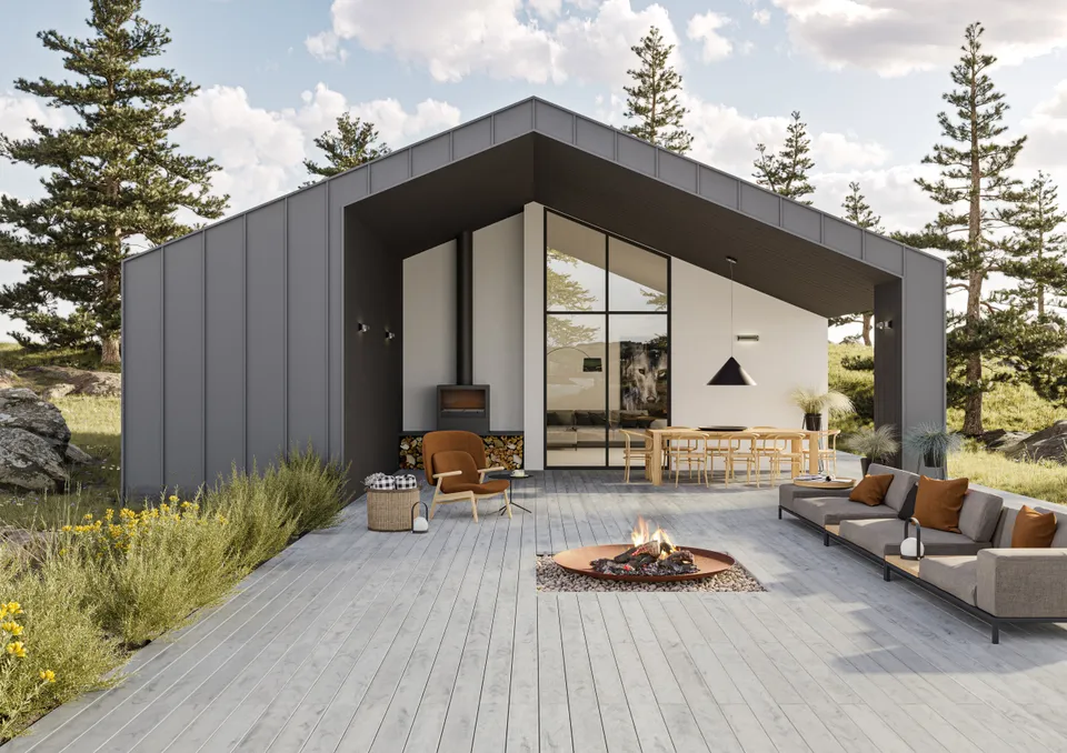 CDECK WUUDE® — terrasse composite, teinte Nordic Oak