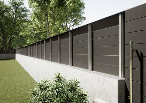 Clôture composite CFENCE®, coloris Noir