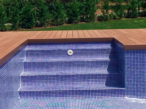 Terrasse composite CDECK — Finitions & accessoires, coloris Bois Rouge