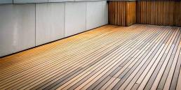 Wooden deck in Garapa