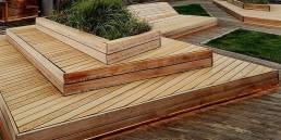 Wooden deck in Teca