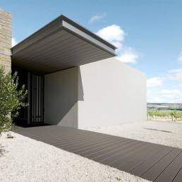 CDECK Original composite decking in Black on outdoor flooring 