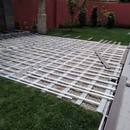 Subestructura de instalación de la Tarima composite CDECK 