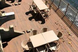 Tarima composite CDECK en terraza exterior en Coimbra