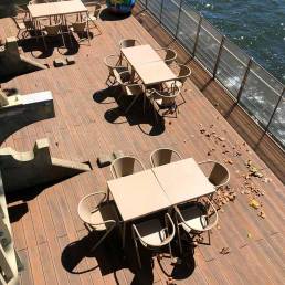 Deck comp&oacute;sito CDECK em esplanada em Coimbra