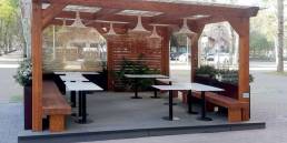 Tarima composite CDECK Original en terraza exterior