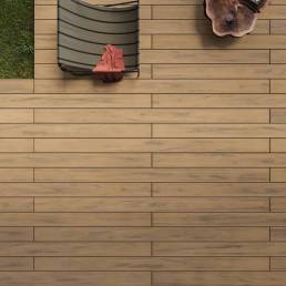 Deck compósito CDECK WUUDE na cor natural beech