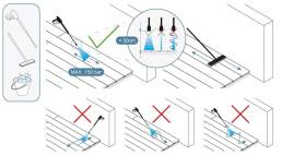 Manuten&ccedil;&atilde;o deck comp&oacute;sito - Diagrama M&aacute;quina de lavagem &agrave; press&atilde;o &mdash; dist&acirc;ncia m&iacute;nima 30 cm
