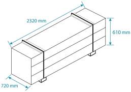 Palette compl&egrave;te de lames de terrasse composite CDECK Original pleines
