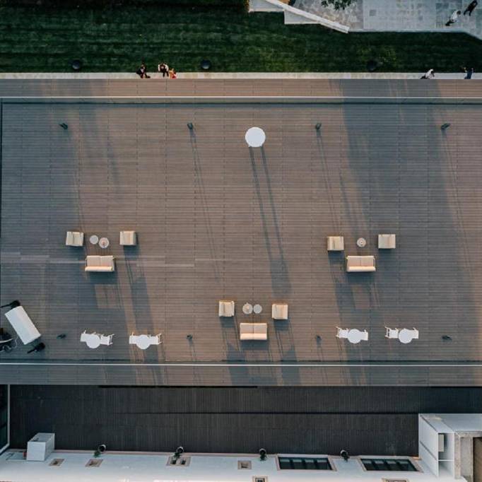 CDECK Composite Decking on the rooftop of Conímbriga Hotel do Paço
