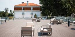 CDECK Composite Decking on the terrace of Conímbriga Hotel do Paço
