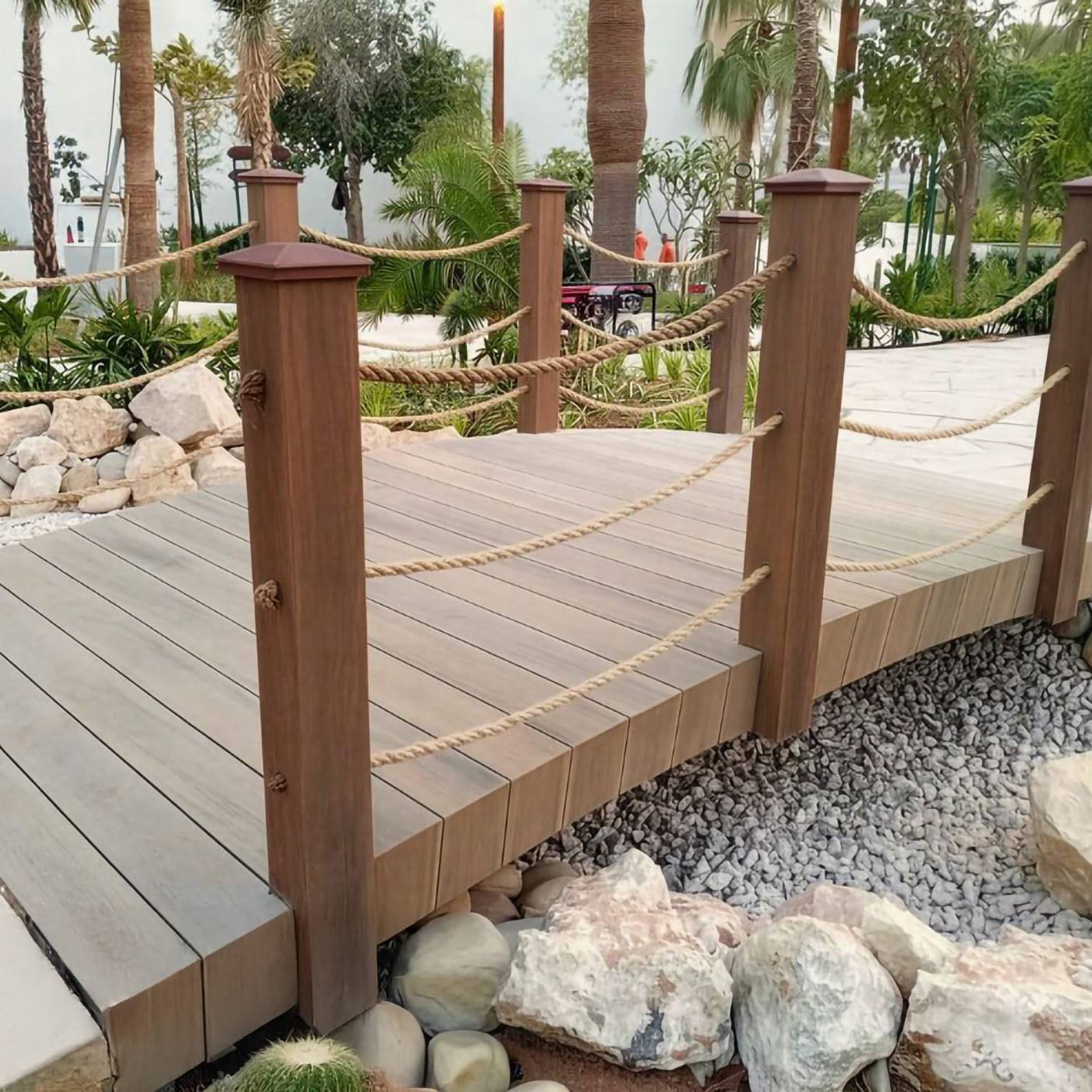 CDECK Composite Decking in the surroundings of Crowne Plaza & Radisson Blu Hotel, UAE