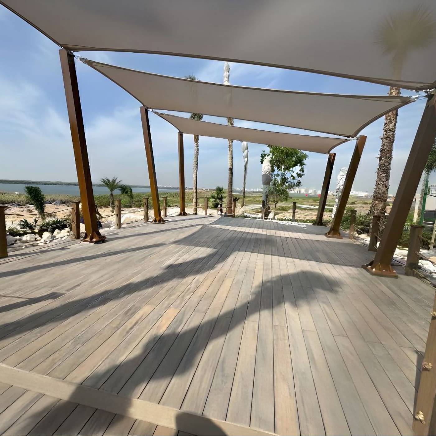 CDECK Composite Decking in the surroundings of Crowne Plaza & Radisson Blu Hotel, UAE