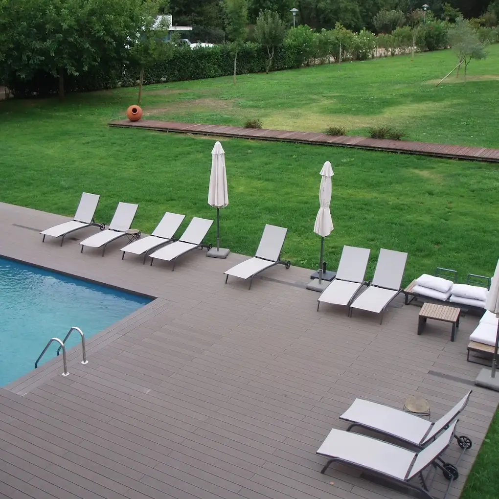 CDECK Composite Decking at the pool in Hotel Parque Serra da Lousã
