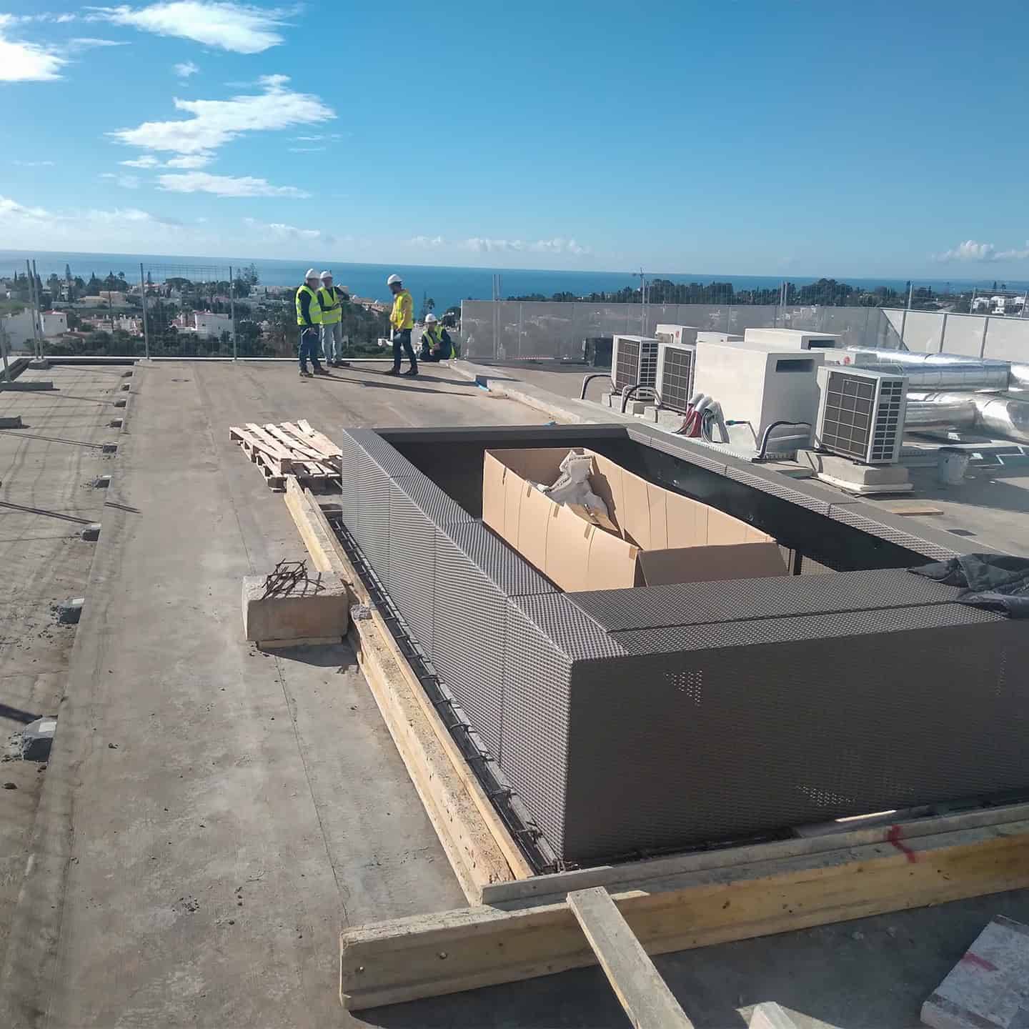 Nomad Bay project – Before the installation of CDECK composite decking