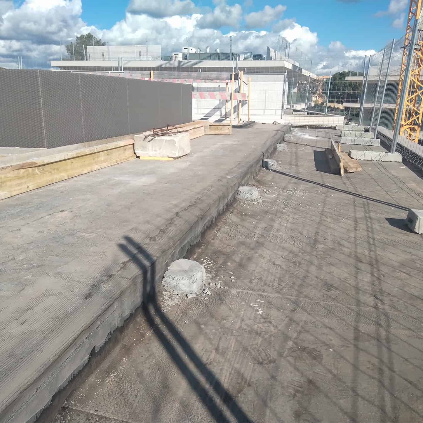 Nomad Bay project – Before the installation of CDECK composite decking