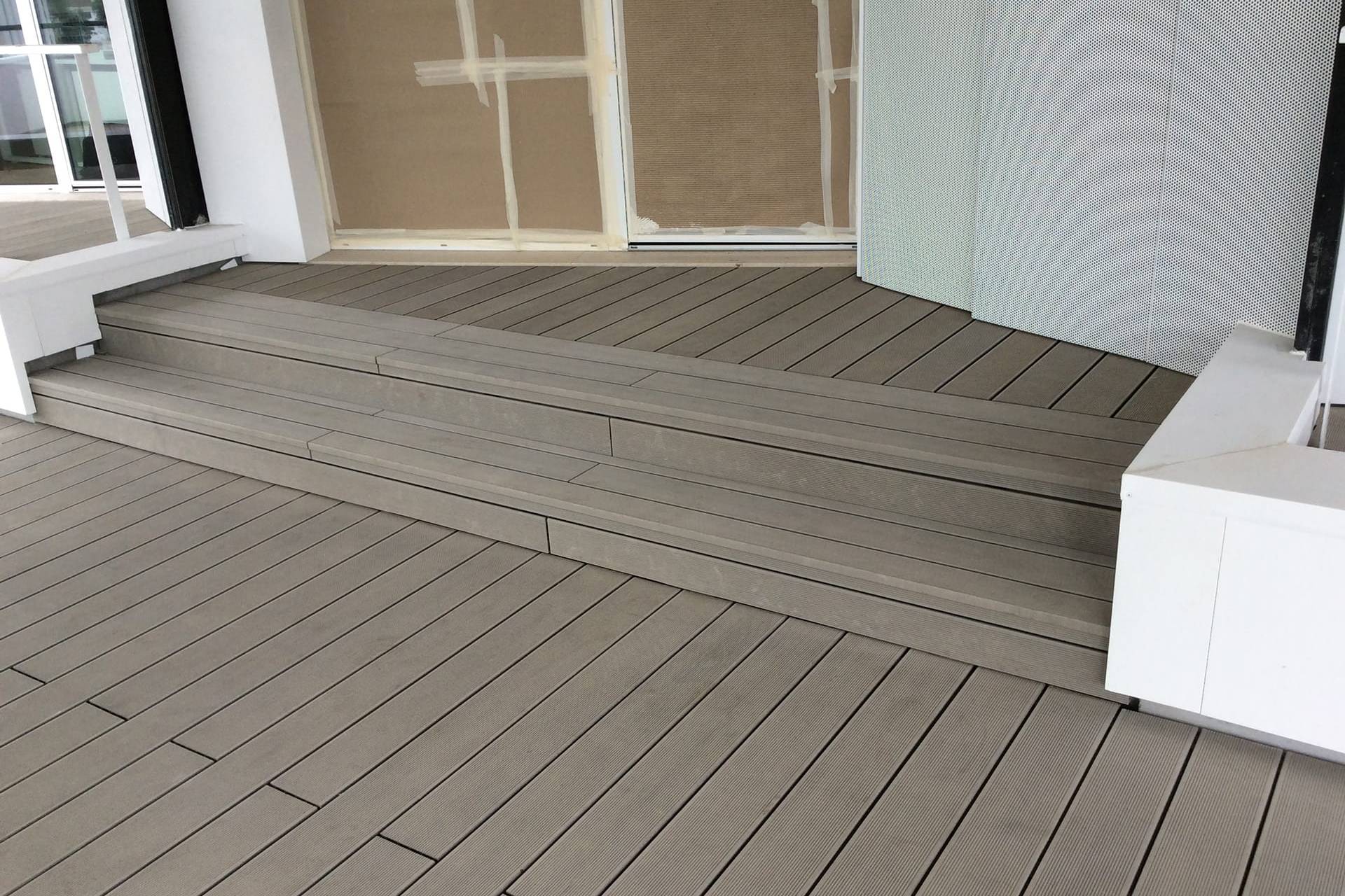 CDECK composite decking installed at the Sonae building in Porto