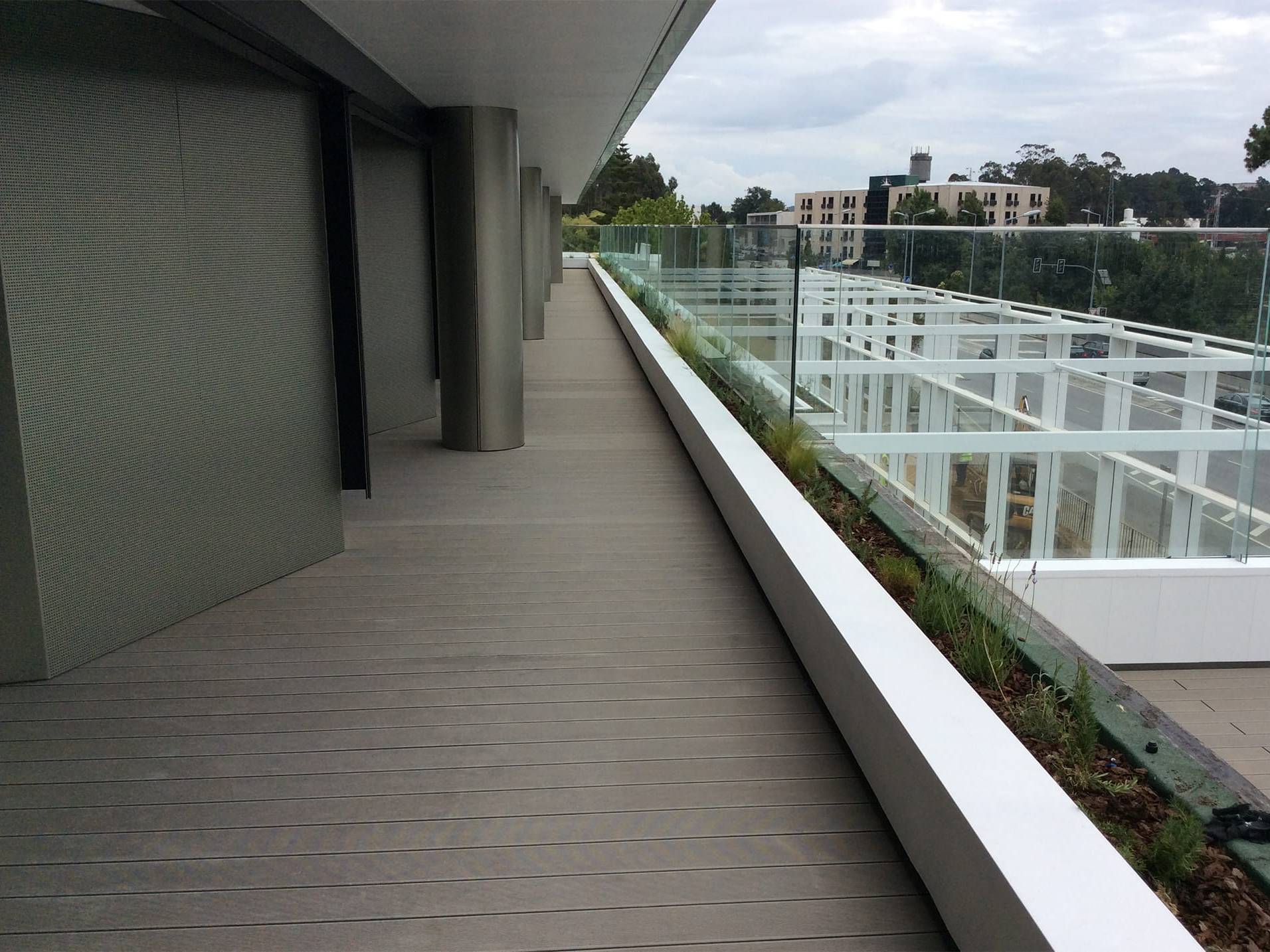 CDECK composite decking installed at the Sonae building in Porto