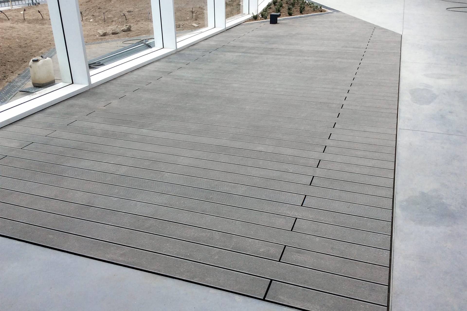 CDECK composite decking installed at the Sonae building in Porto