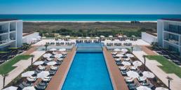 CDECK composite decking installed around the pool area at Iberostar Selection Lagos Algarve