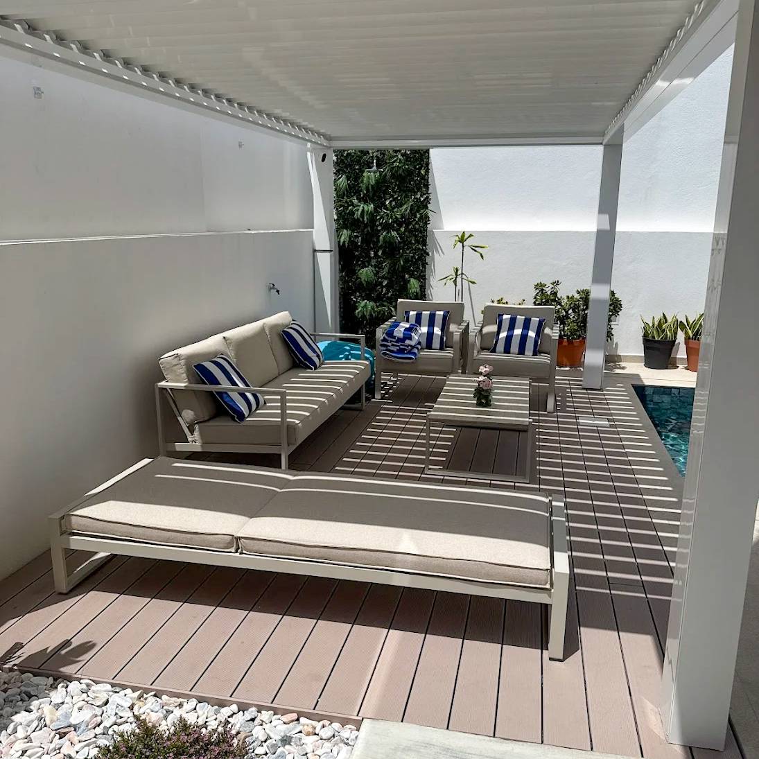 CDECK composite decking installed in a house in Almada
