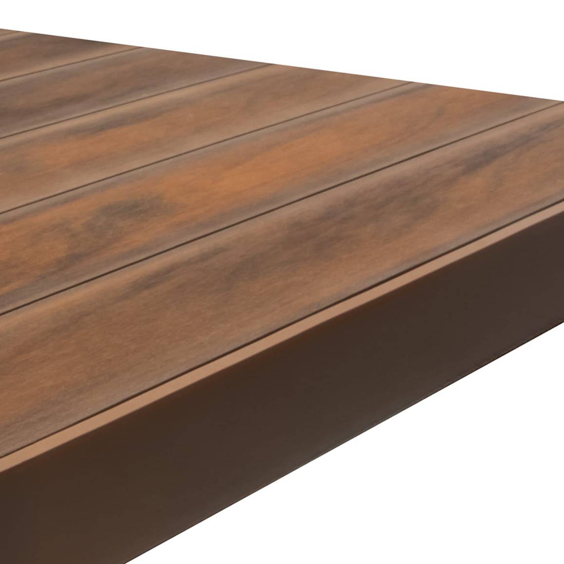 Deck Compósito CDECK WUUDE na cor American Walnut com fecho 92mm
