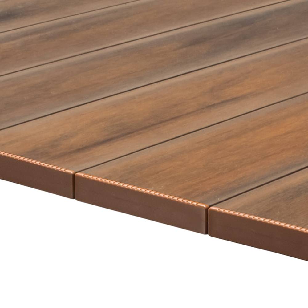Deck Compósito CDECK WUUDE na cor American Walnut com tampas