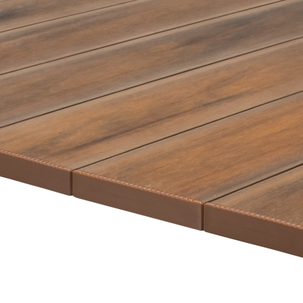 Deck Compósito CDECK WUUDE na cor American Walnut com tampas