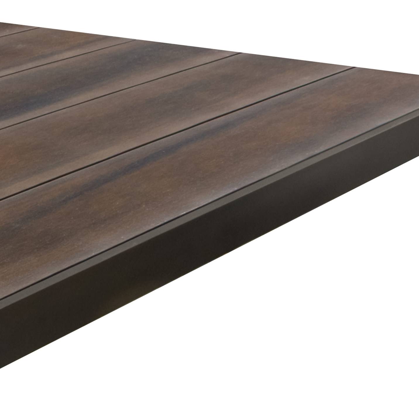 Deck Compósito CDECK WUUDE na cor Dark Walnut com fecho 46mm